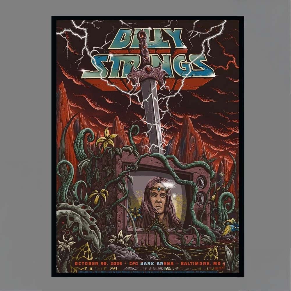 Billy Strings October 30 2026 CFG Bank Arena Baltimore MD Art By Neal Williams Wall Art Print Poster