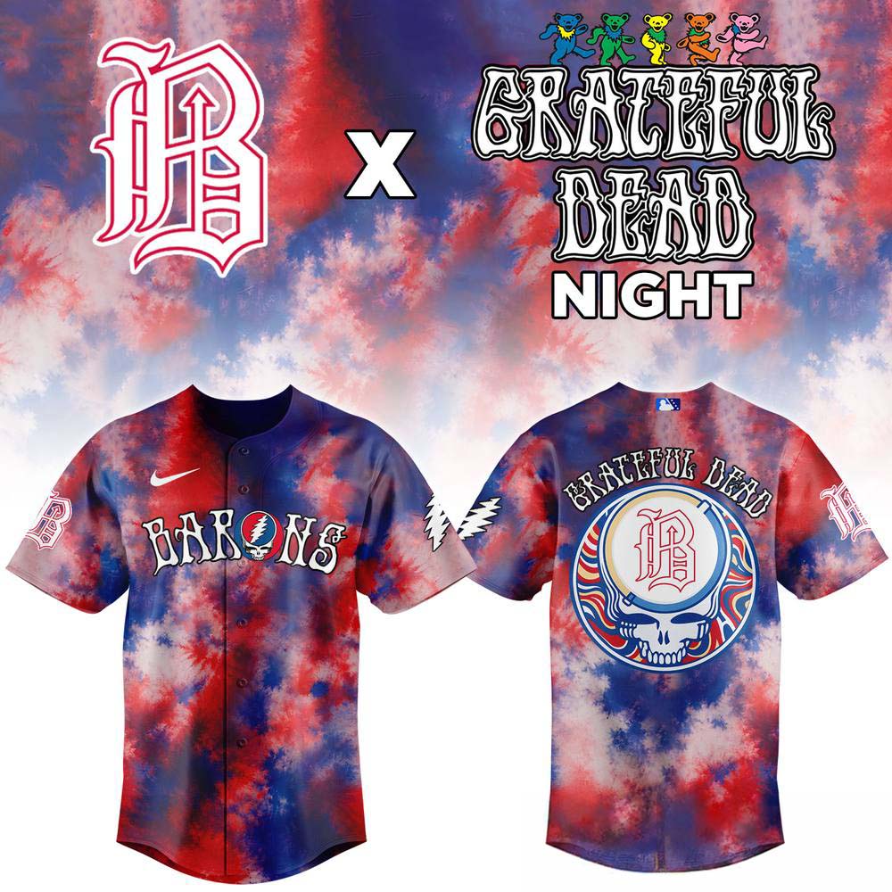 Birmingham Barons x Grateful Dead Night Limited Apparel Jersey