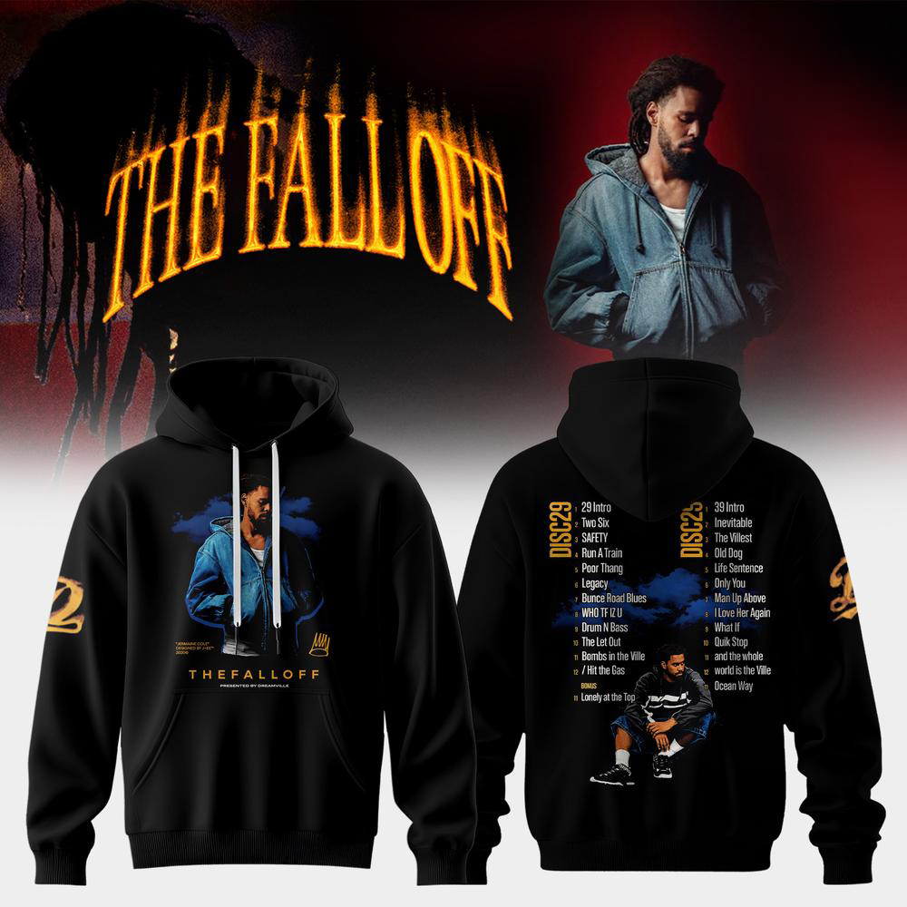 Black J Cole World Tour Hoodie Rap Music Fan Gift