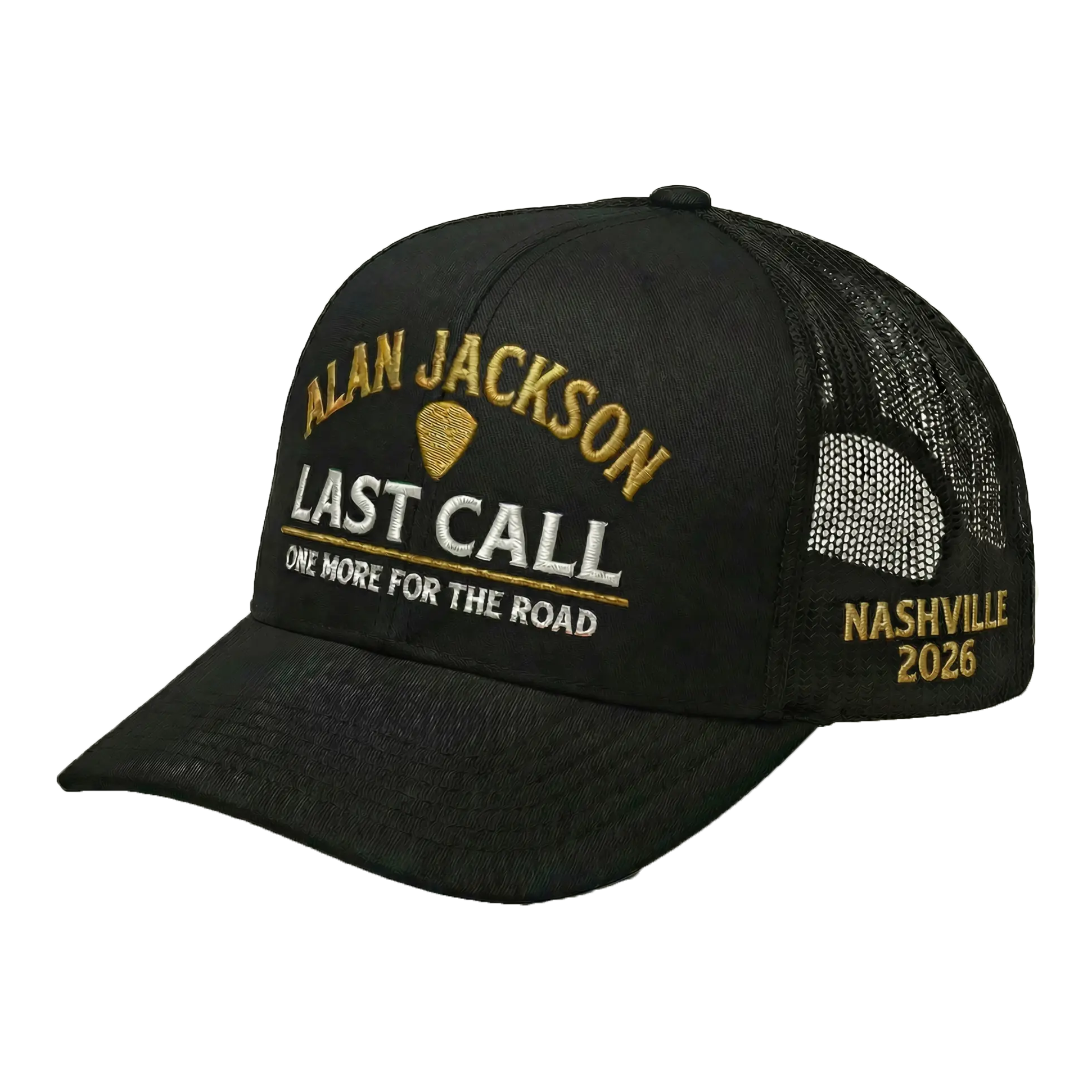 Black Trucker Hat - Casual Mesh Back Snapback Cap