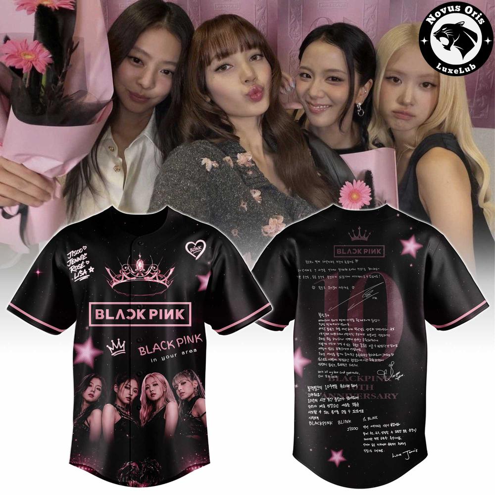 BLACKPINK x 10th Anniversary 2026 Limited Edition Baseball Jersey 1 - Unicasport BLACKPINK x 10th Anniversary 2026 Limited Edition Baseball Jersey