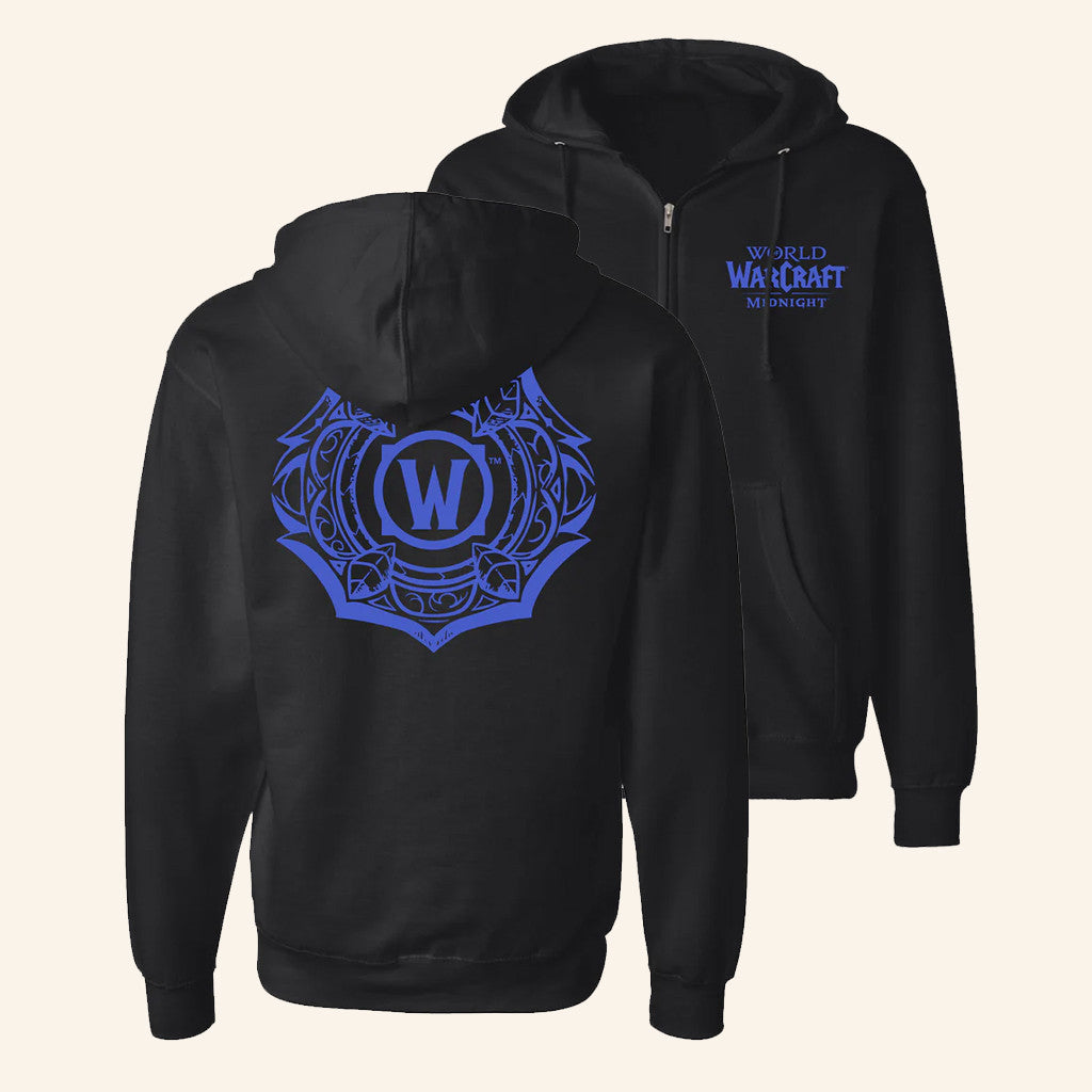 Blizzard Gear Merch World Of Warcraft Midnight Zip-Up Hoodie Christmas Ideas For Boyfriend