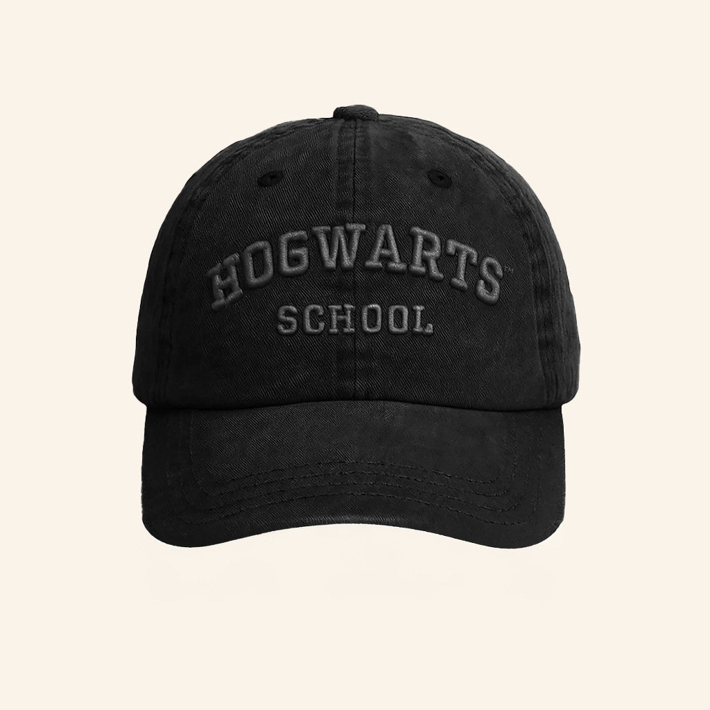 Blvck Merch Harry Potter X Blvck Hogwarts School Embroidered Hat Gift For Harry Potter Fans