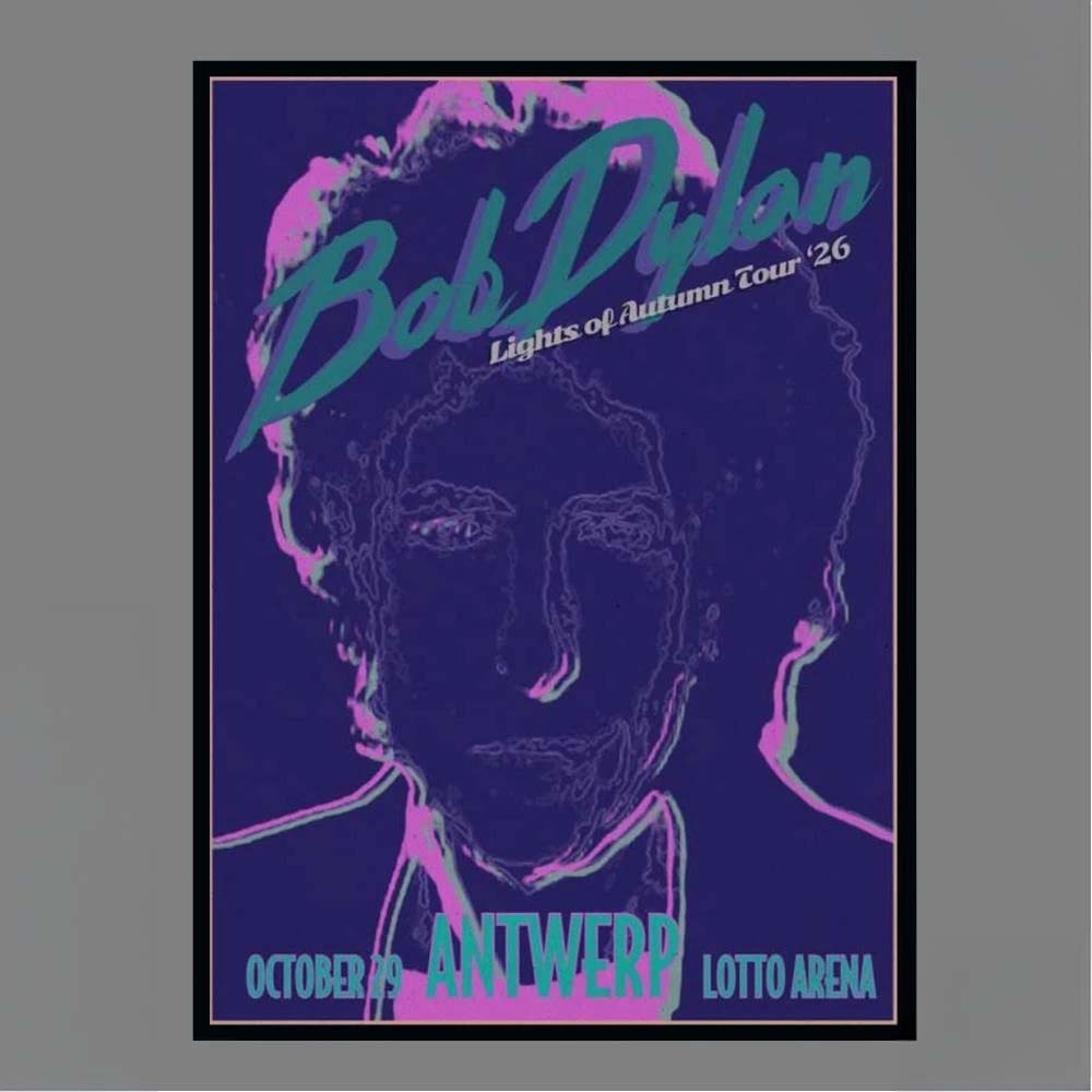Bob Dylan Lights of Autumn Tour 2026 Antwerp Belgium October 29 Poster