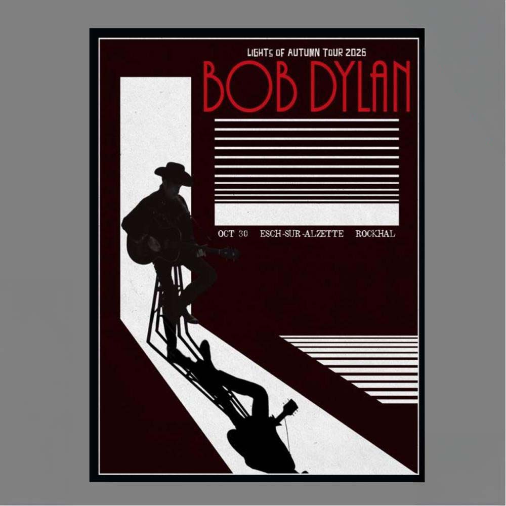 Bob Dylan Lights Of Autumn Tour 2026 Oct 30 EschSurAlzette Rockhal Art Print Poster