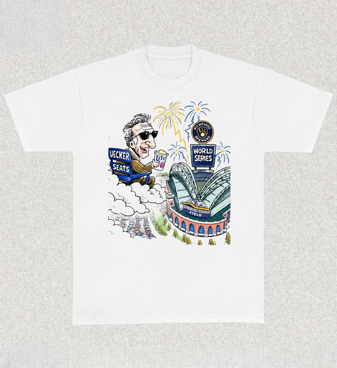 Bob Uecker Seat For A Brewers World Series Shirt