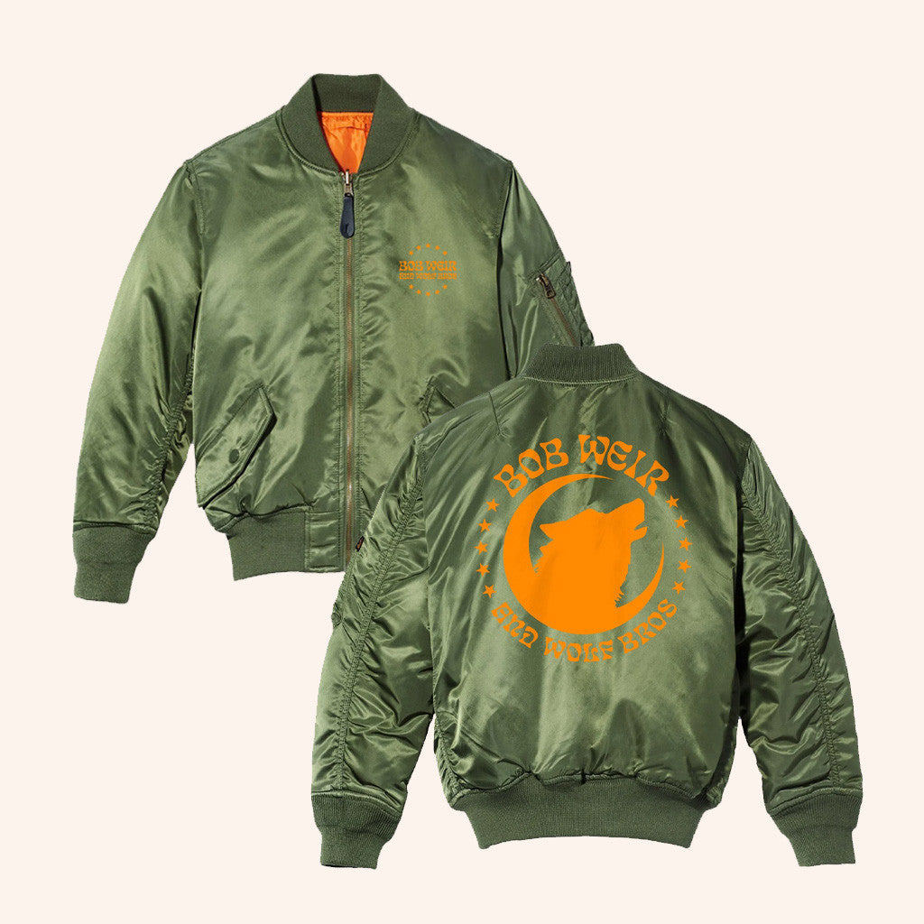 Bob Weir Merch Howling Wolf Bomber Jacket Christmas Presents For Him