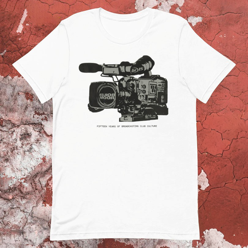 Boiler Room Camera 15 Years Of Broadcasting Club Culture Tshirts