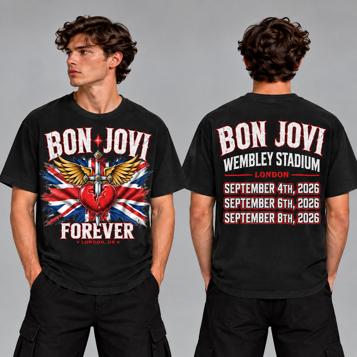bon jovi forever tour 09042026 wembley stadium london uk concert shirt merch limited VohtT - merchtourboutique