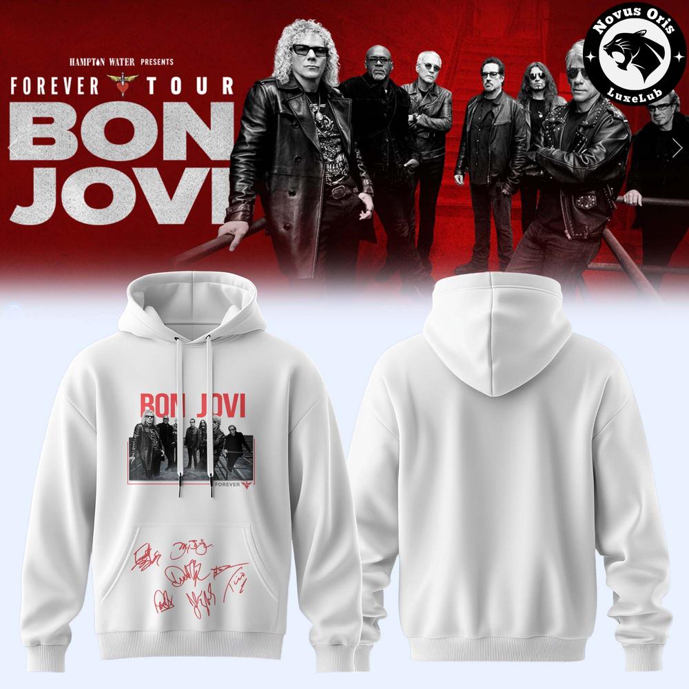 Bon Jovi Forever Tour Limited Edition Pullover Hoodie