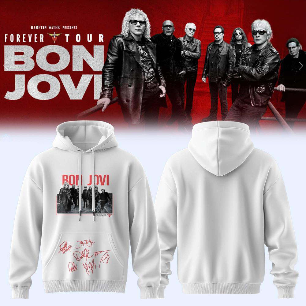 Bon Jovi Forever Tour Limited Edition Pullover Hoodie