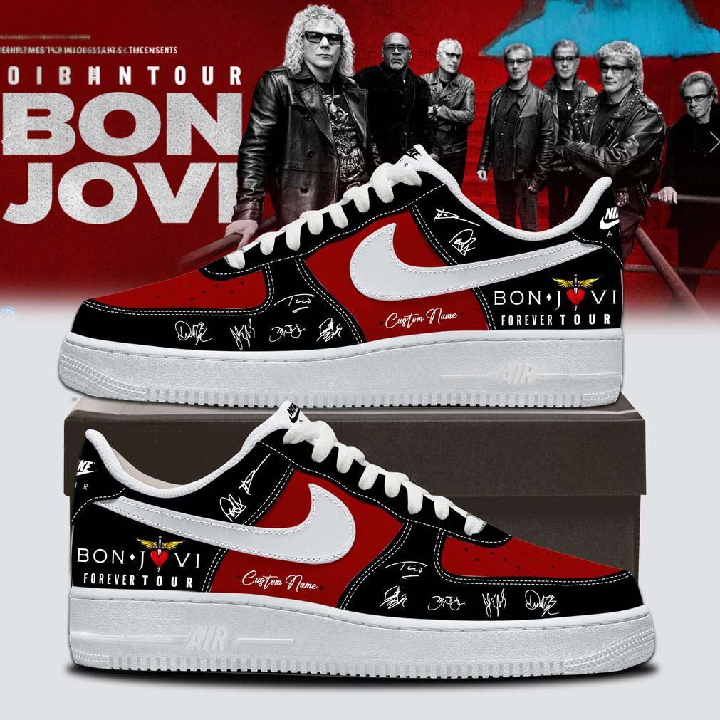 Bon Jovi Forever Tour Signature Air Force 1 Shoes