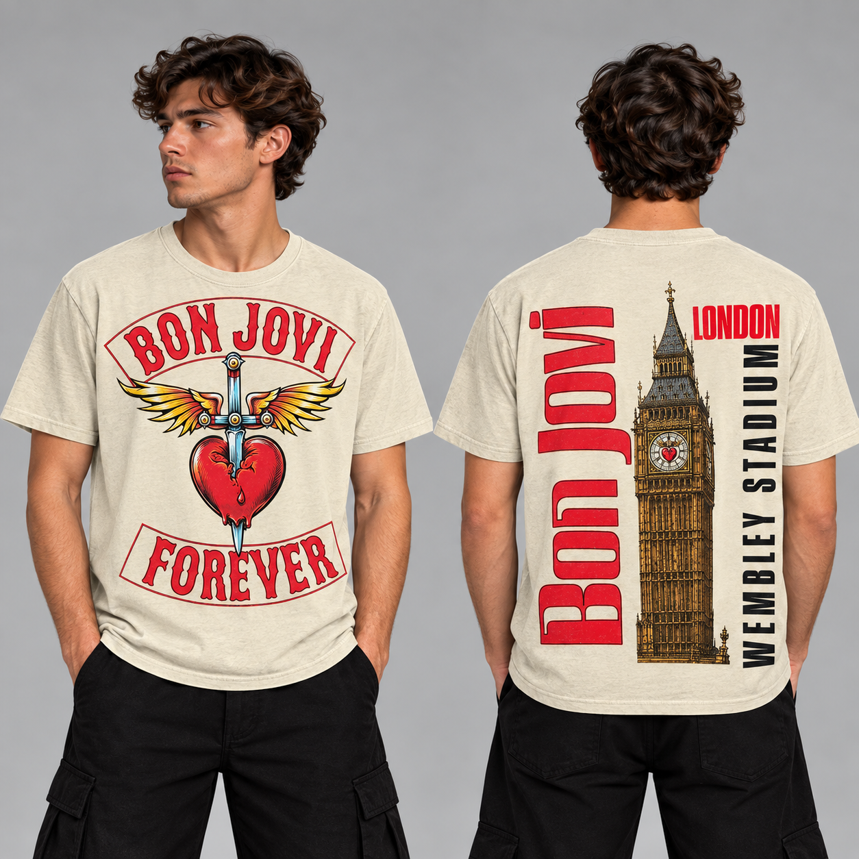 Bon Jovi Sep 4â€“6 2026 Wembley Stadium London T-Shirt Limited Merch