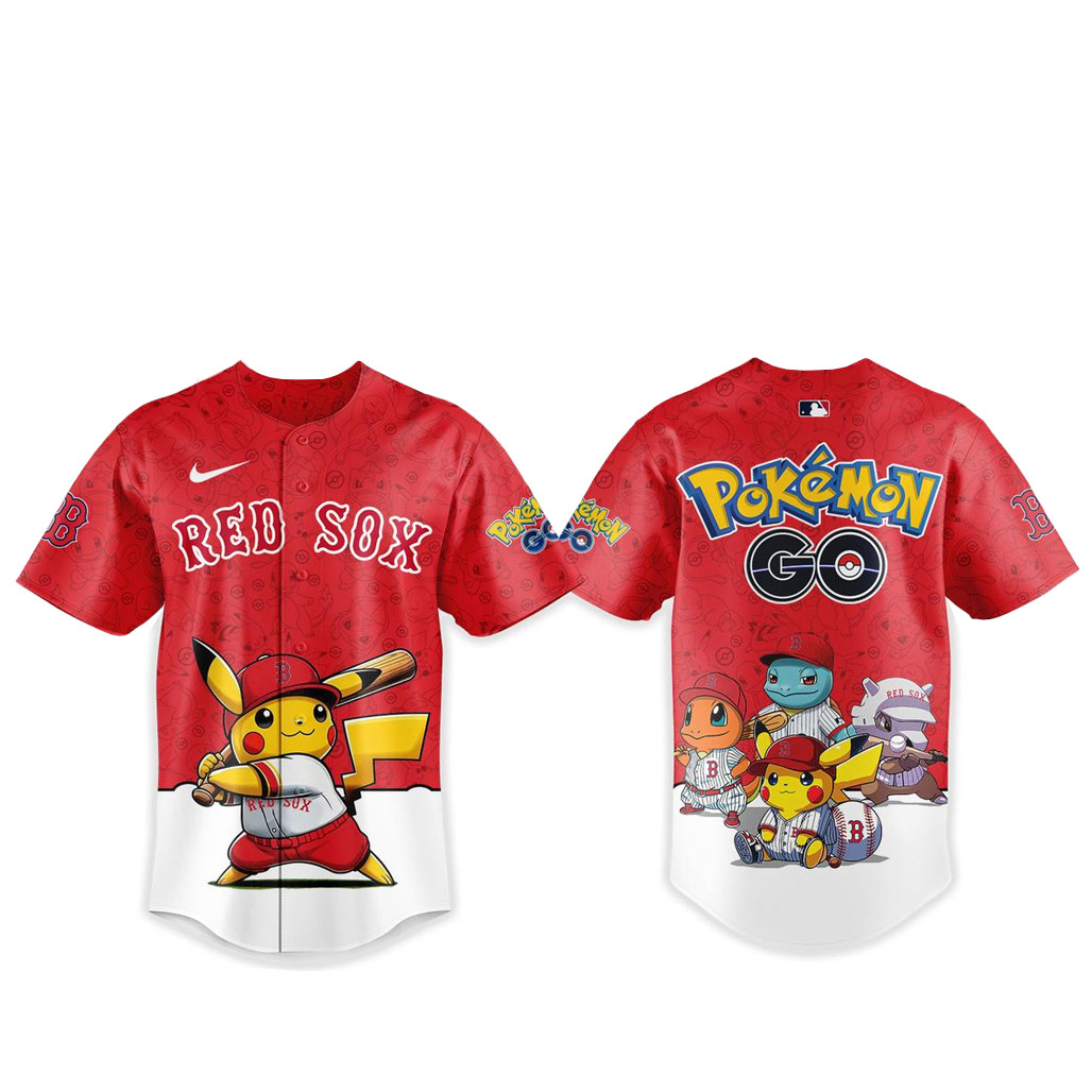 Boston Red Sox Pokemon Go Night 2026 Baseball Jersey