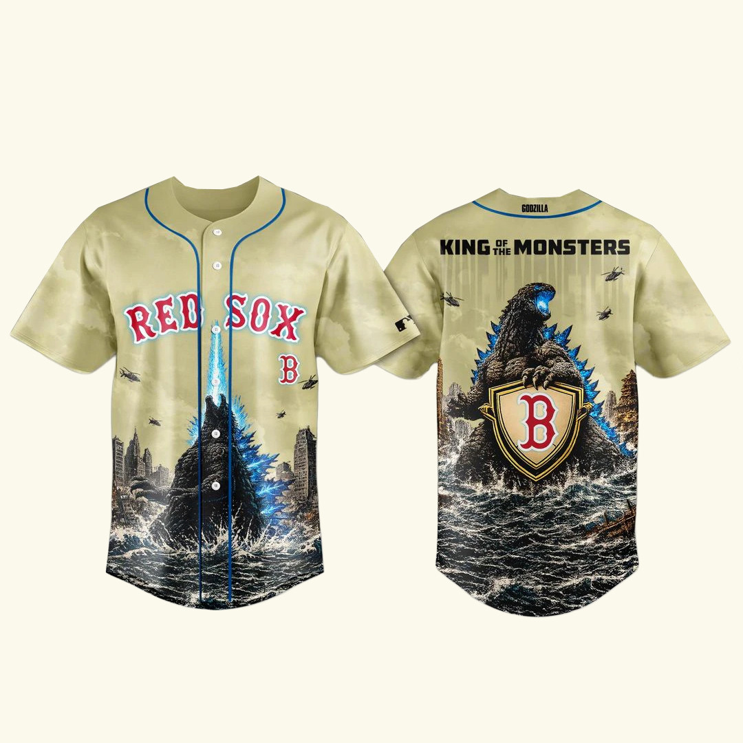 Boston Red Sox x Godzilla 2026 King Of The Monsters Baseball Jersey