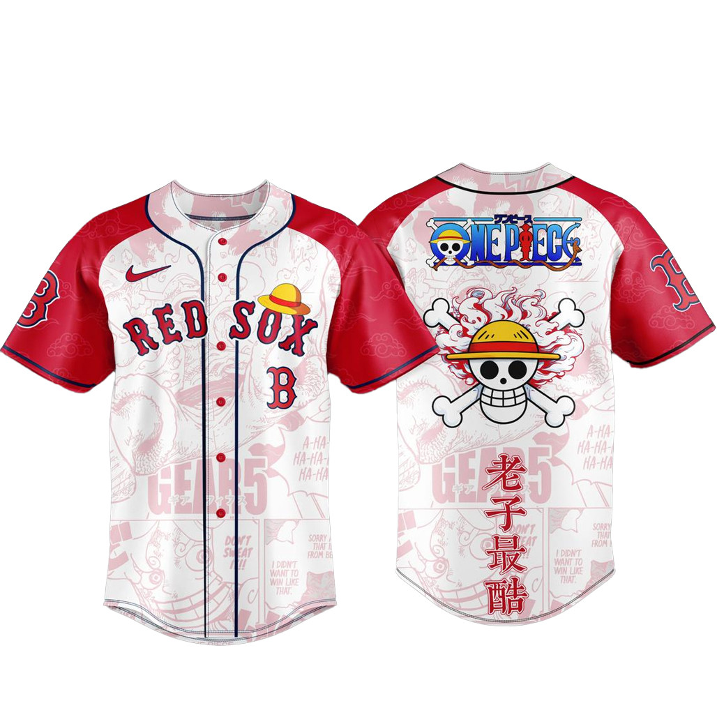 Boston Red Sox x One Piece Night 2026 Baseball Jersey