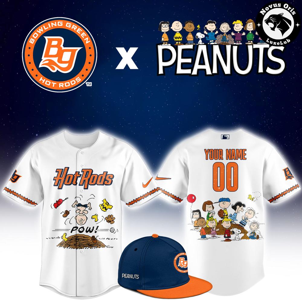 Bowling Green Hot Rods x Peanuts Night 2026 Limited Baseball Jersey 1 - Unicasport Bowling Green Hot Rods x Peanuts Night 2026 Limited Baseball Jersey