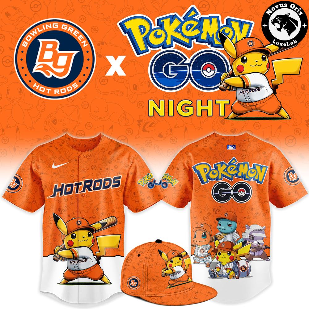 Bowling Green Hot Rods x Pokemon GO Night Limited Edition Baseball Jersey 1 - Unicasport Bowling Green Hot Rods x Pokemon GO Night Limited Edition Baseball Jersey