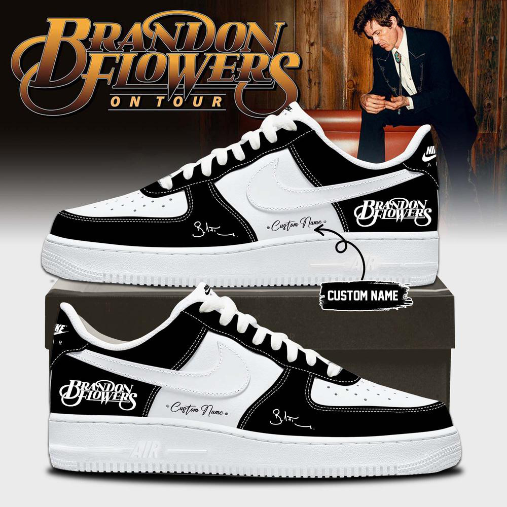 Brandon Flowers Black and White Limited Edition Sneakers