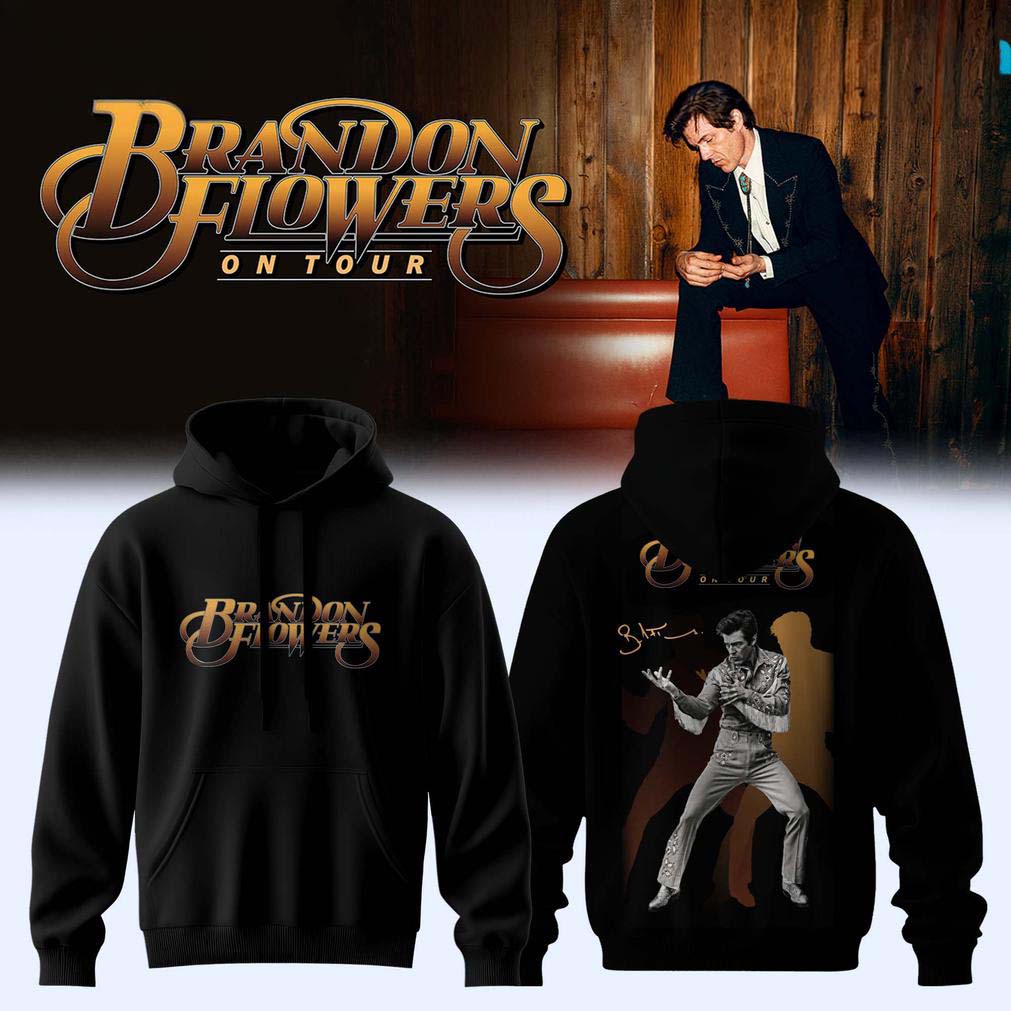 Brandon Flowers Black Signature Tour 2026 Hoodie