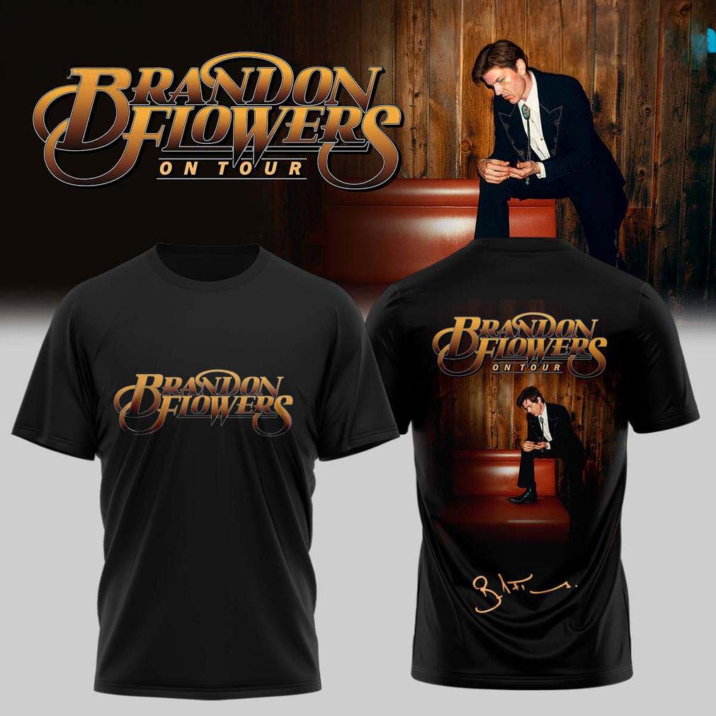 Brandon Flowers On Tour 2026 Signature Black Edition Tee