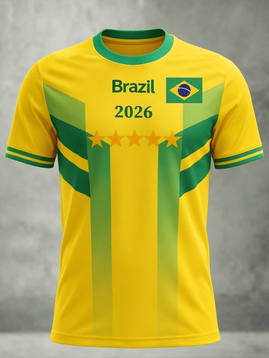 Brazil Soccer FIFA World Cup 2026 Shirt Brasil FootballTShirtFor Fan Gifts For Game Day