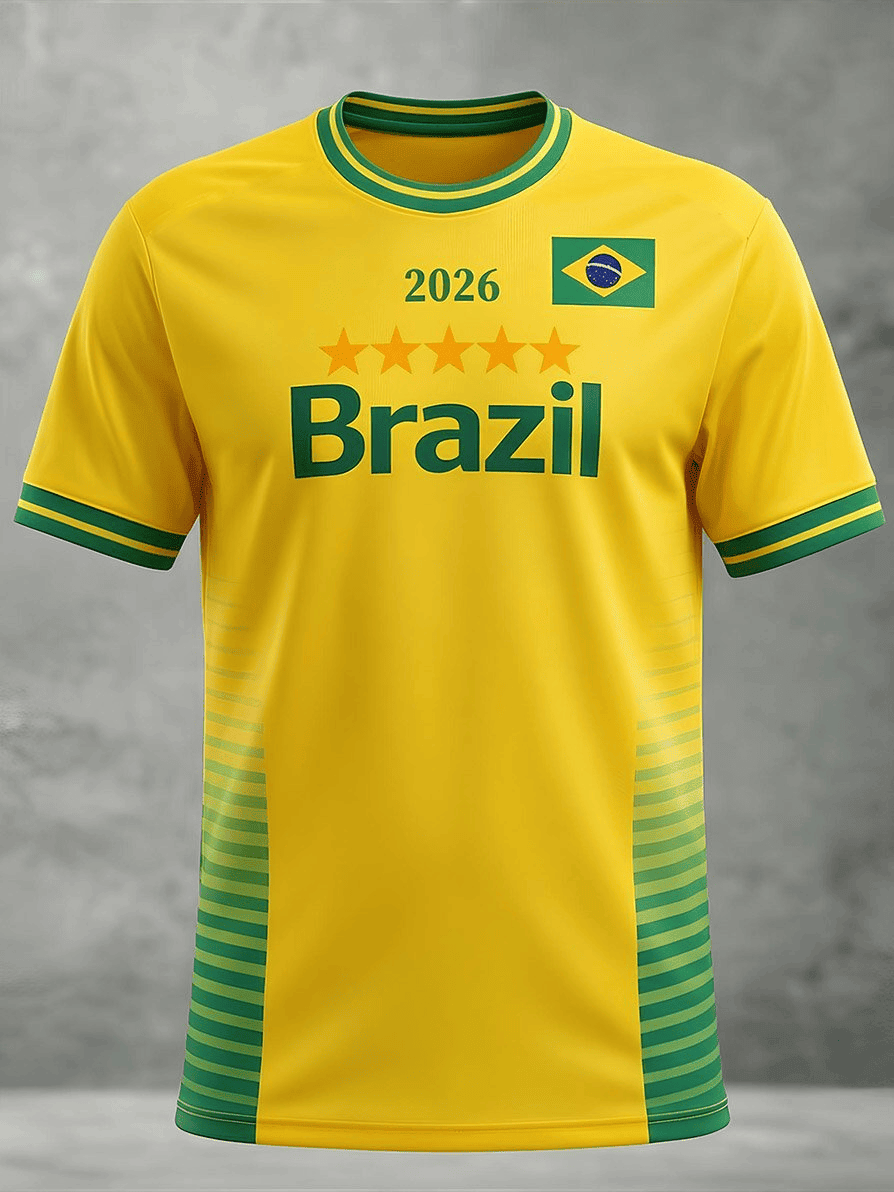Brazil Soccer FIFA World Cup 2026 Shirt Team Brasil FootballTShirtFan Gifts For Game Day