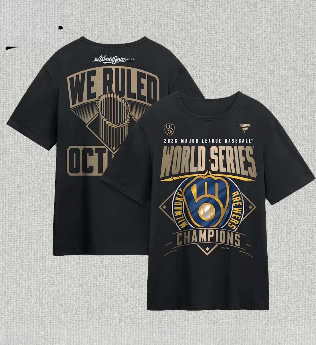 Brewers 2026 World Series Champions Locker Room Authentic TShirt