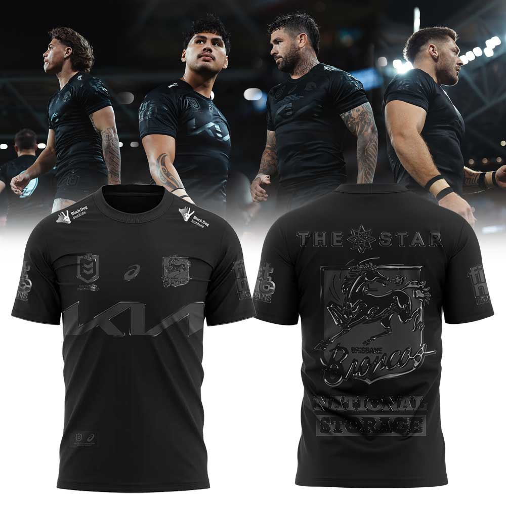 Brisbane Broncos 2026 Black Uniform Old Logo Shirt Limited Throwback Edition
