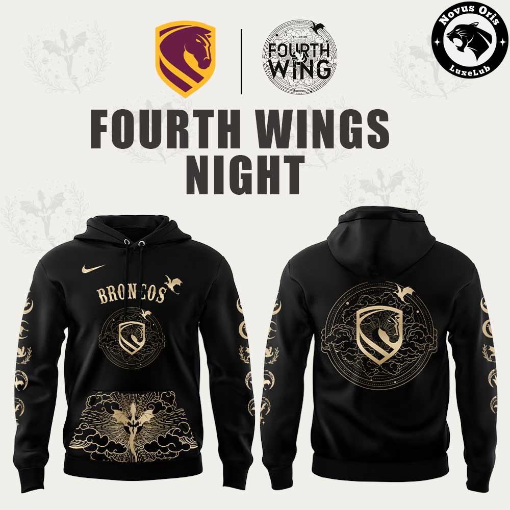 Brisbane Broncos Fourth Wing Night Limited Edition Black Hoodie