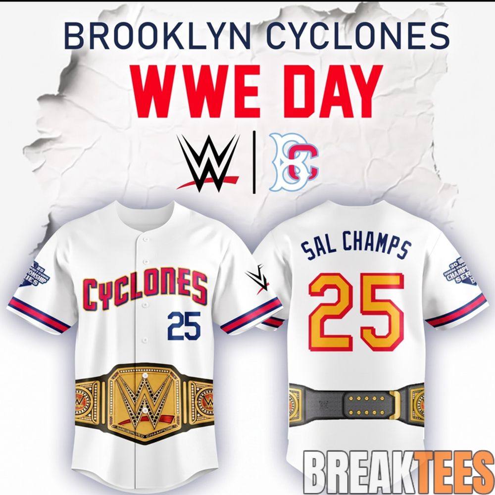 Brooklyn Cyclones 2026 WWE Day Limited Edition Baseball Jersey