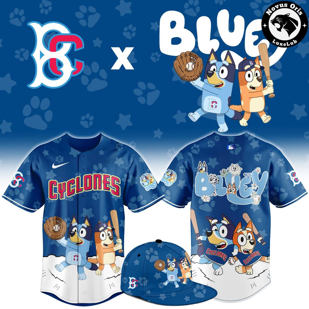 Brooklyn Cyclones x Bluey Night 2026 Limited Baseball Jersey 1 - Unicasport Brooklyn Cyclones x Bluey Night 2026 Limited Baseball Jersey