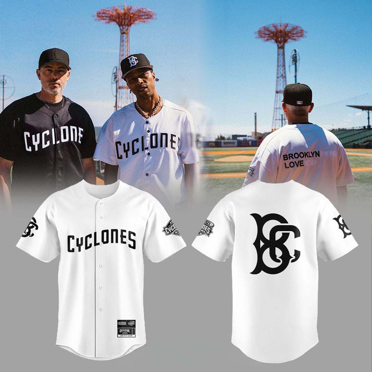 Brooklyn Cyclones x The JFrost 2026 Collection White Baseball Jersey 1 - Unicasport Brooklyn Cyclones x The JFrost 2026 Collection White Baseball Jersey