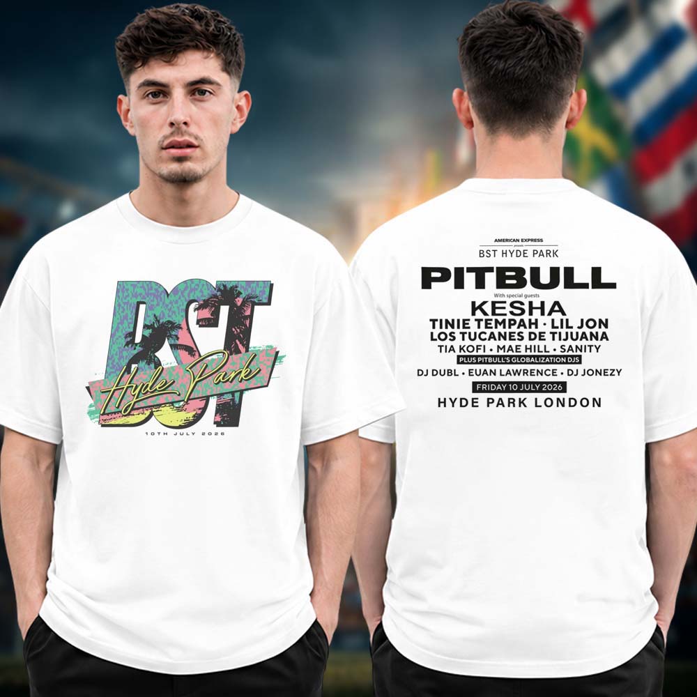 BST Hyde Park 2026 x Pitbull Event Two Sided Unisex T Shirt