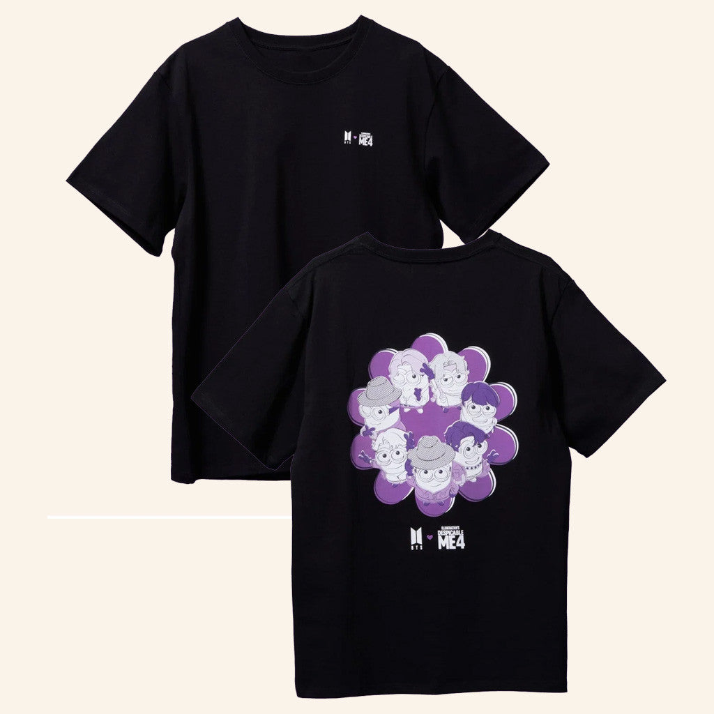 BTS Merch BTS X DM4 T-Shirt Black Christmas Gifts For Besties