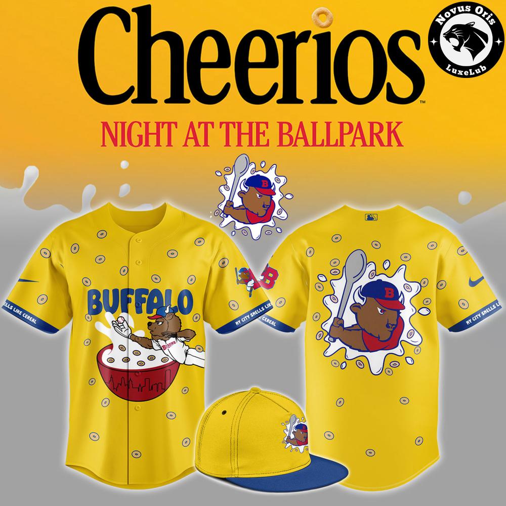 Buffalo Bisons Cheerios Night At The Ballpark Baseball Jersey 1 - Unicasport Buffalo Bisons Cheerios Night At The Ballpark Baseball Jersey
