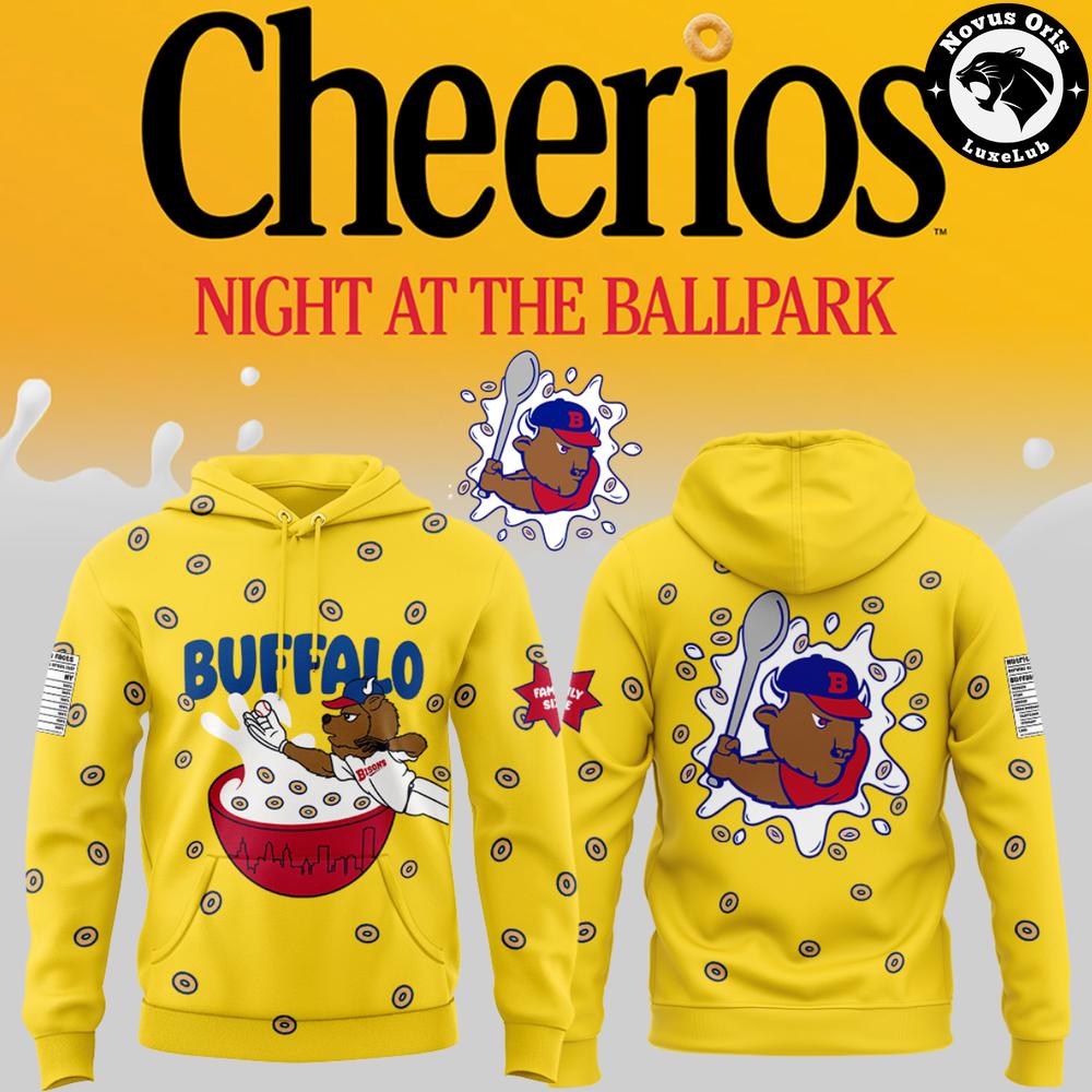 Buffalo Bisons Cheerios Night At The Ballpark Hoodie 1 - Unicasport Buffalo Bisons Cheerios Night At The Ballpark Hoodie