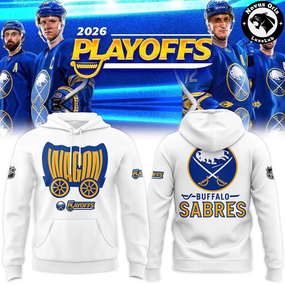 Buffalo Sabres 2026 NHL Playoffs Wagon Pullover Hoodie