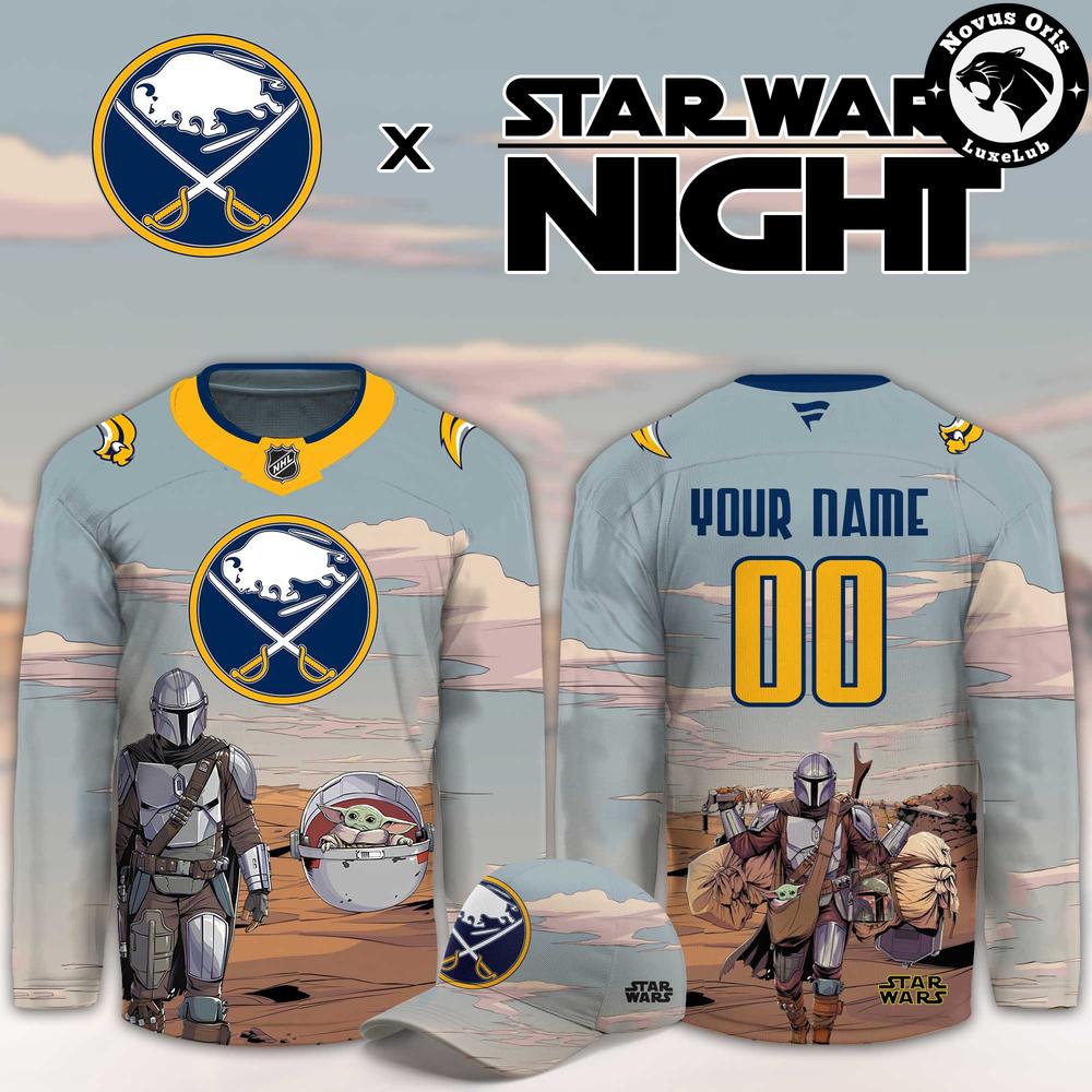 Buffalo Sabres Star Wars Night 2026 Custom Hockey Jersey 1 - Unicasport Buffalo Sabres Star Wars Night 2026 Custom Hockey Jersey