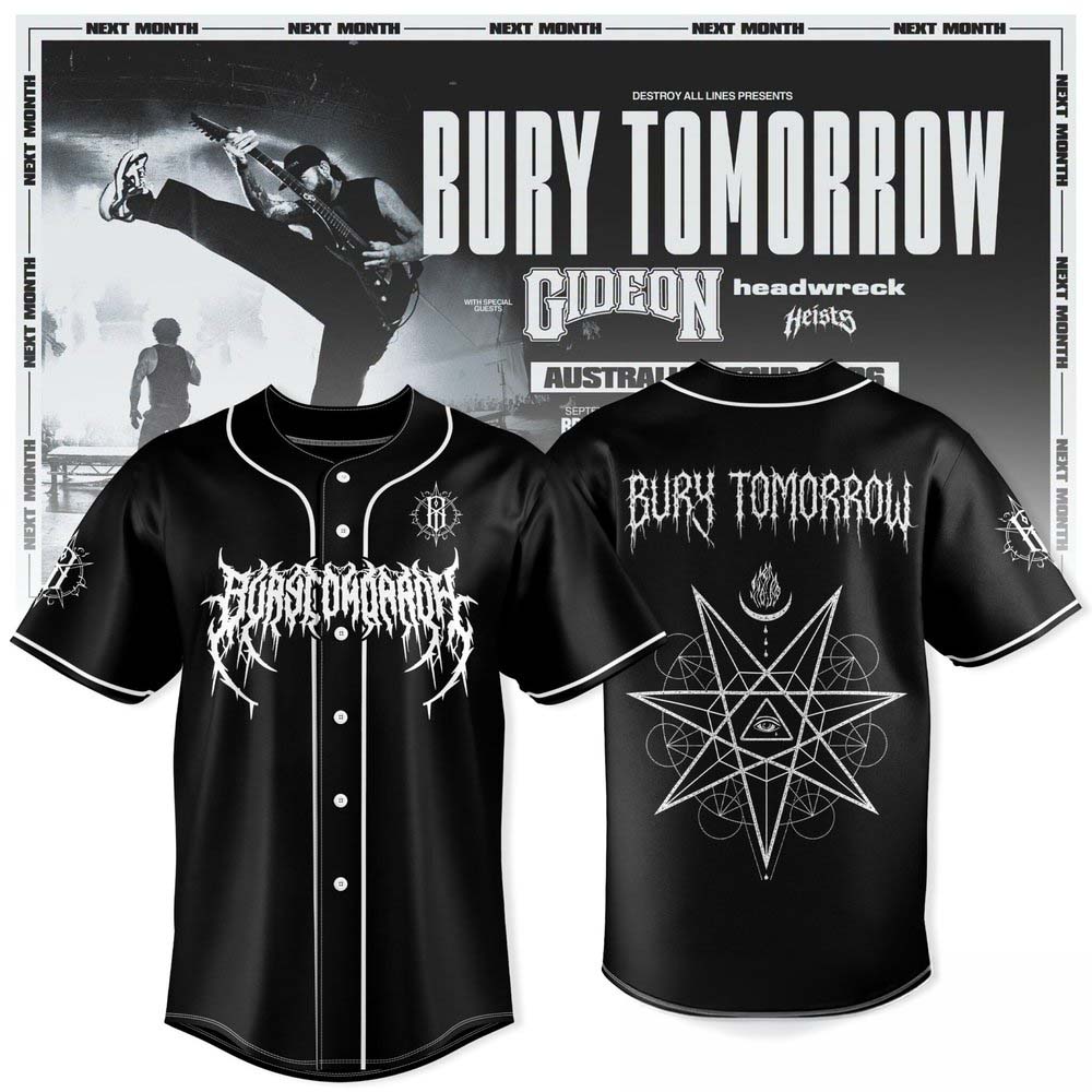 Bury Tomorrow Will You Haunt Me Australian Tour 2026 Baseball Jersey 1 - Unicasport Bury Tomorrow Will You Haunt Me Australian Tour 2026 Baseball Jersey
