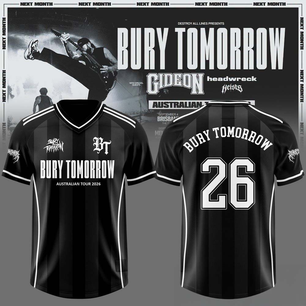 Bury Tomorrow Will You Haunt Me Australian Tour 2026 Football Jersey 1 - Unicasport Bury Tomorrow Will You Haunt Me Australian Tour 2026 Football Jersey