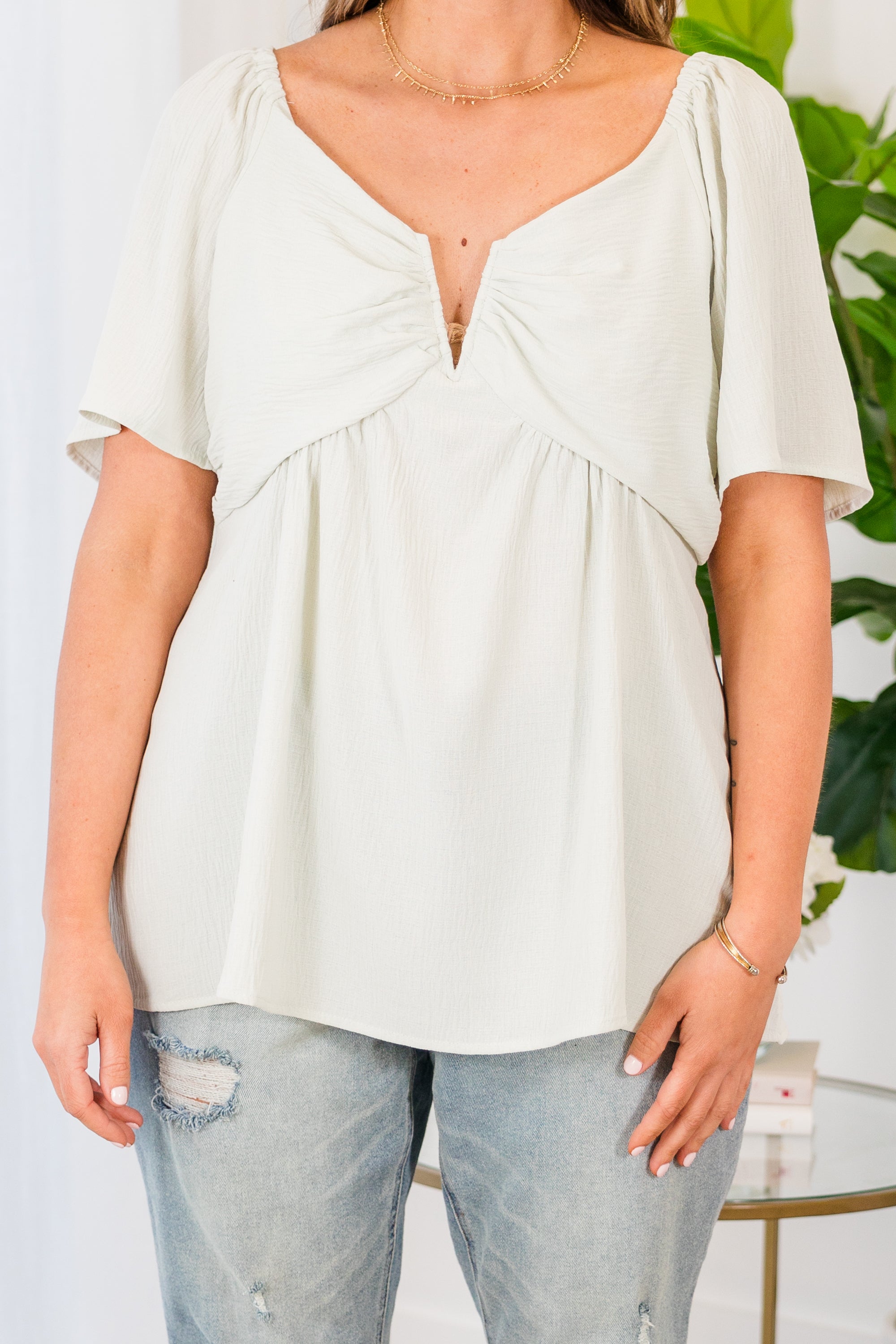 By Any Means Top, Light Sage 5 By Any Means Top, Light Sage - Image 5