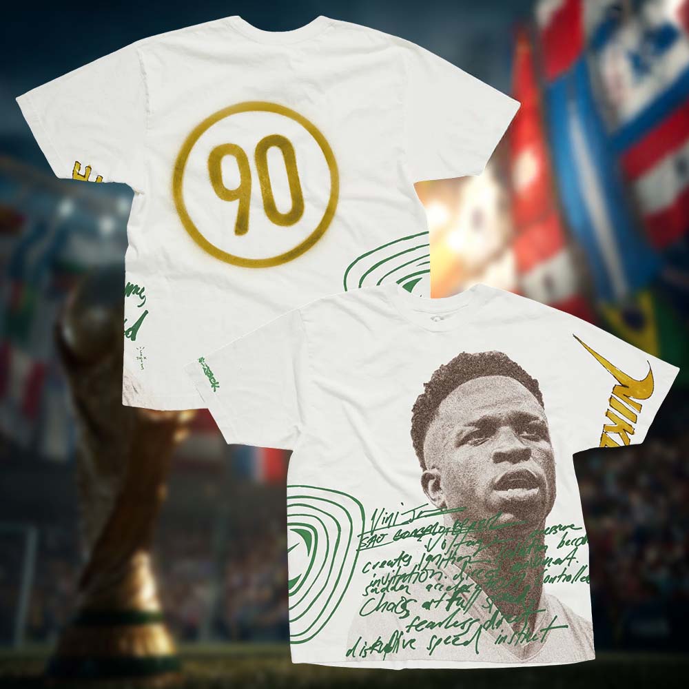 Cactus Jack x Nike Total 90 World Cup Athletes Collection Vini Jr Unisex T Shirt