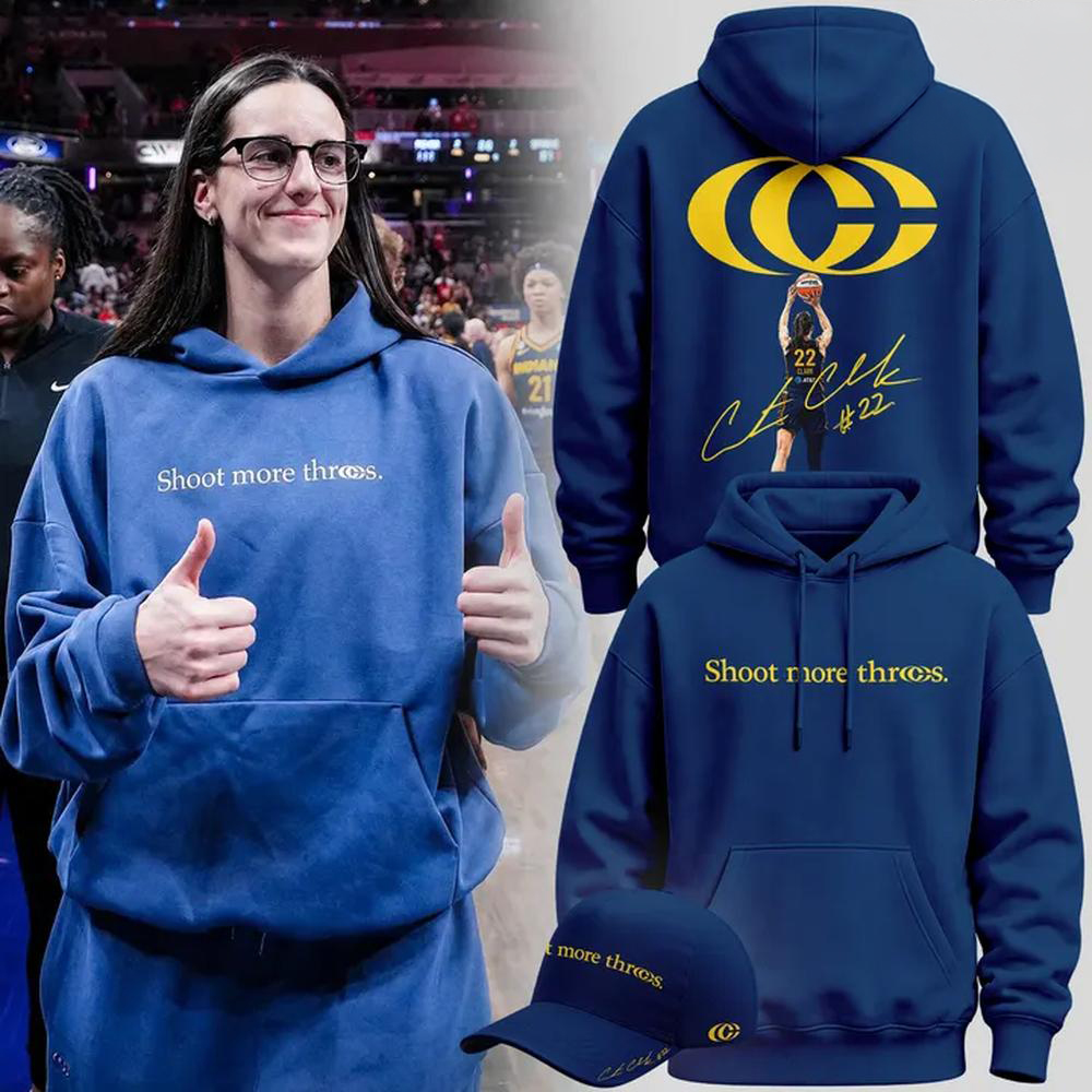 Caitlin Clark Blue Basketball Fan Crewneck Sweatshirt
