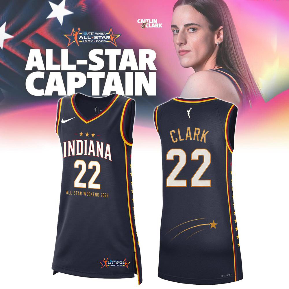 Caitlin Clark Navy WNBA All Star Basketball Jersey