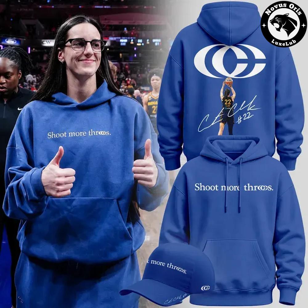 Caitlin Clark Shoot More Threes Hoodie – Unisex Basketball Sweatshirt
