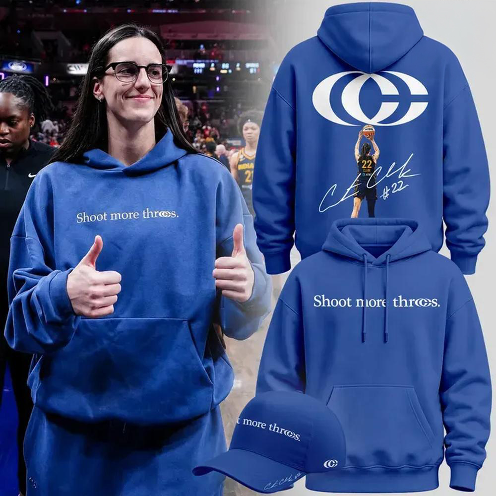 Caitlin Clark Shoot More Threes Hoodie Unisex Basketball Sweatshirt