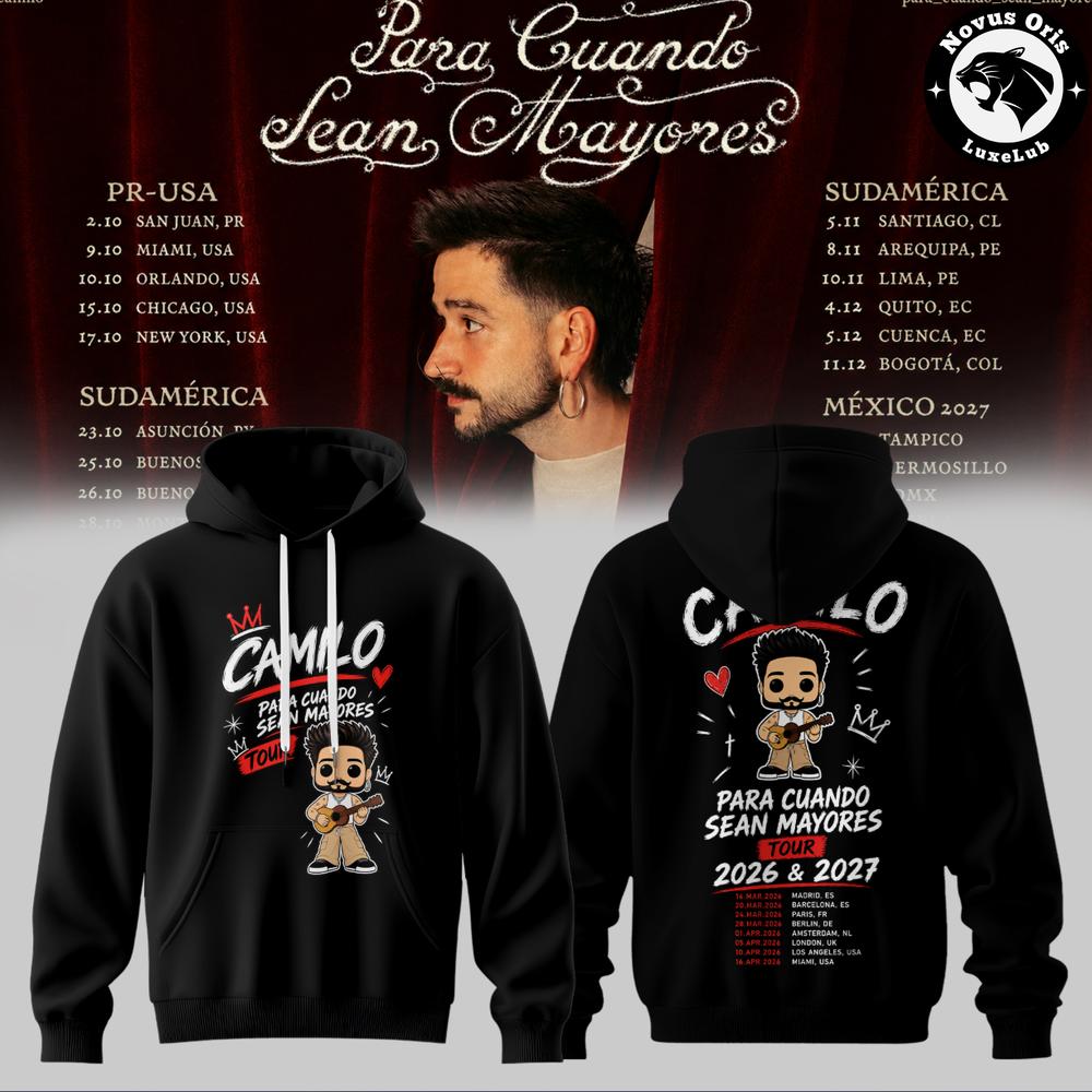 Camilo Para Cuando Sean Mayores World Tour 2026 Hoodie 1 - Unicasport Camilo Para Cuando Sean Mayores World Tour 2026 Hoodie