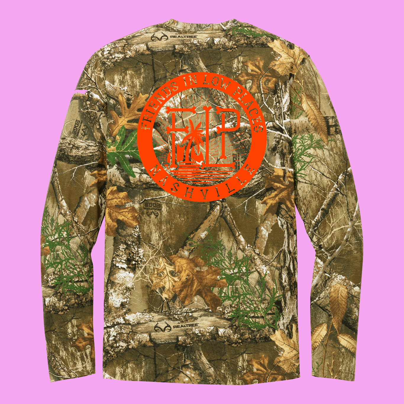 Garth Brooks Stadium Tour 2026 Camo Long Sleeve Pocket Tee - Best Gift for Fans - Image 2