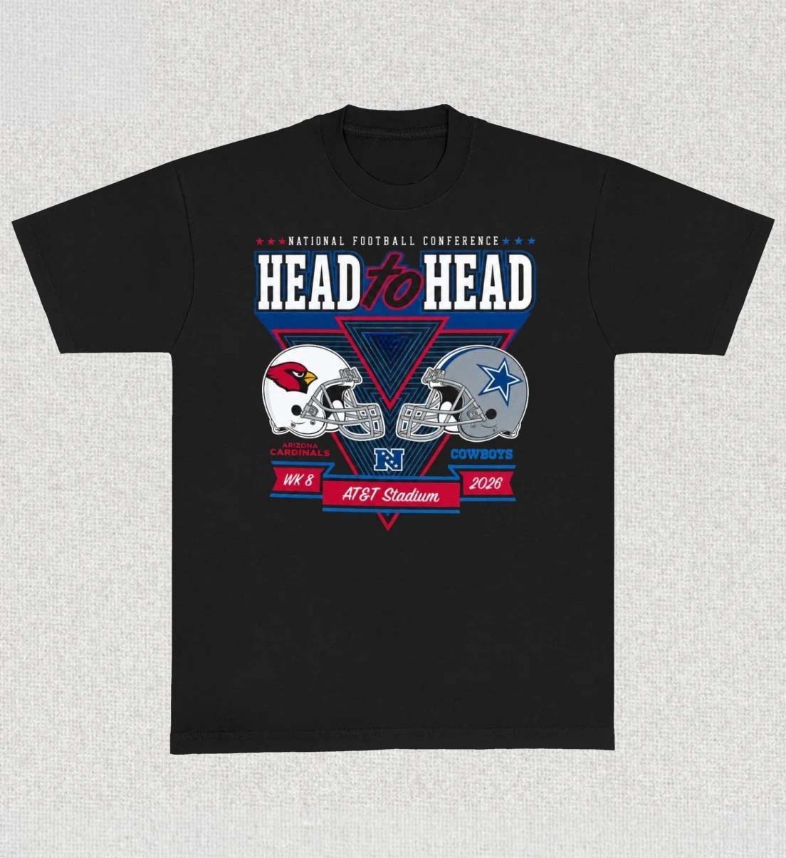 Cardinals vs Cowboys 2026 Head To Head Shirt